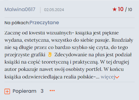 Opinia czytelnika o książce Metamorfoza Finansowa