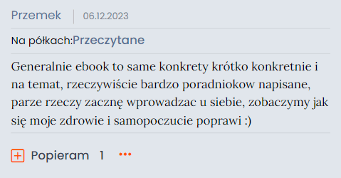 Opinia czytelnika Poradnika Zdrowia 2