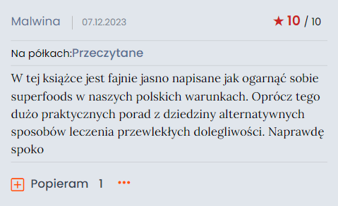 Opinia czytelnika Poradnika Zdrowia 6